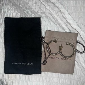 AUTHENTIC DAVID YURMAN HOOPS